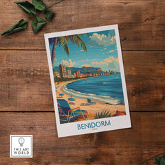 Benidorm Travel Poster-This Art World