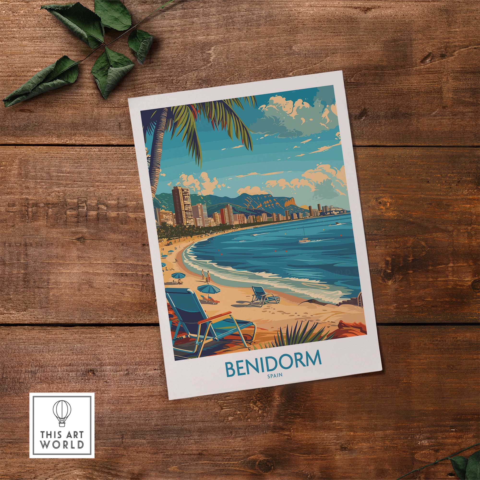 Benidorm Travel Poster-This Art World