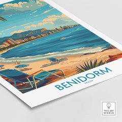 Benidorm Travel Poster-This Art World