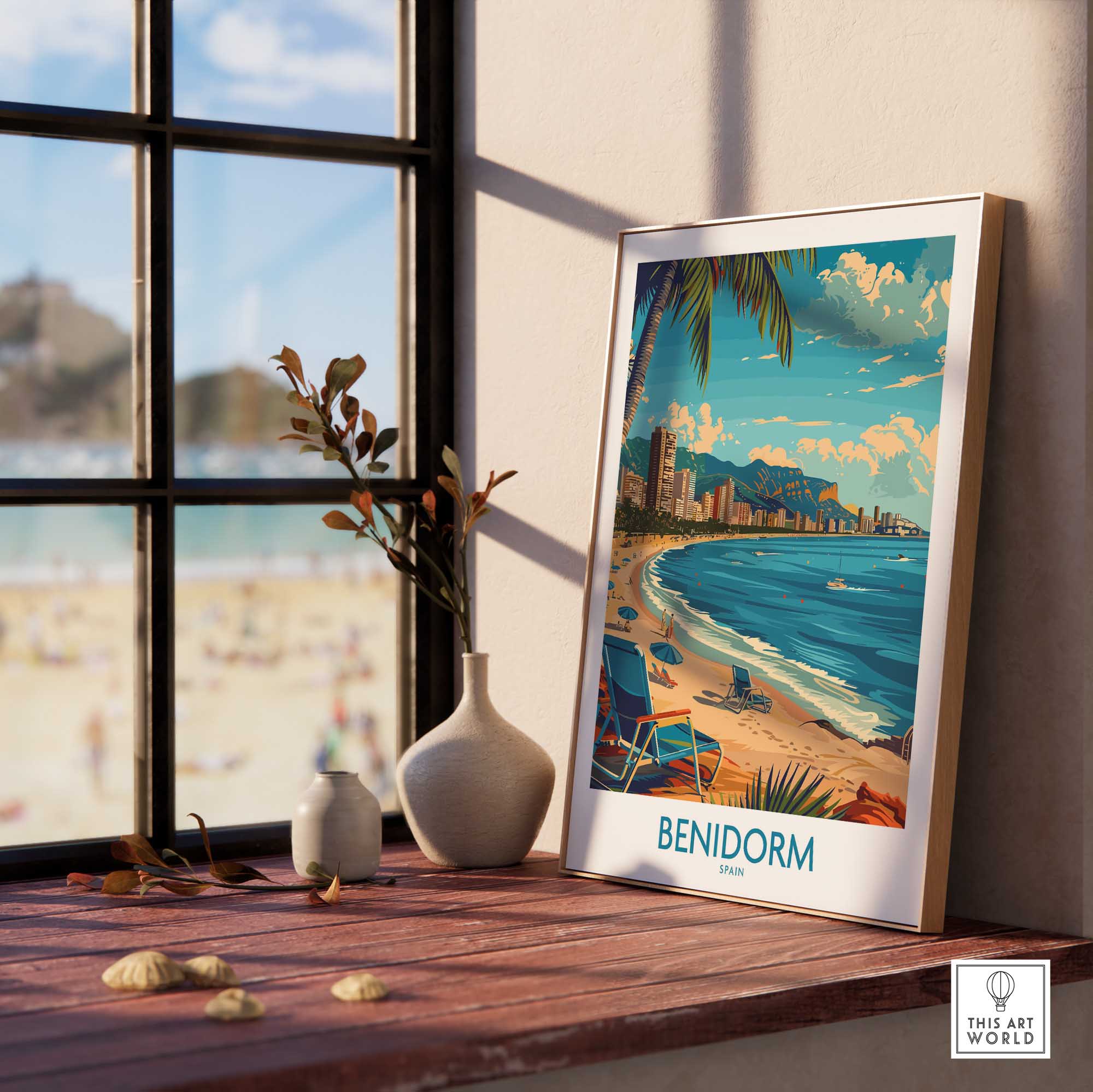 Benidorm Travel Poster-This Art World