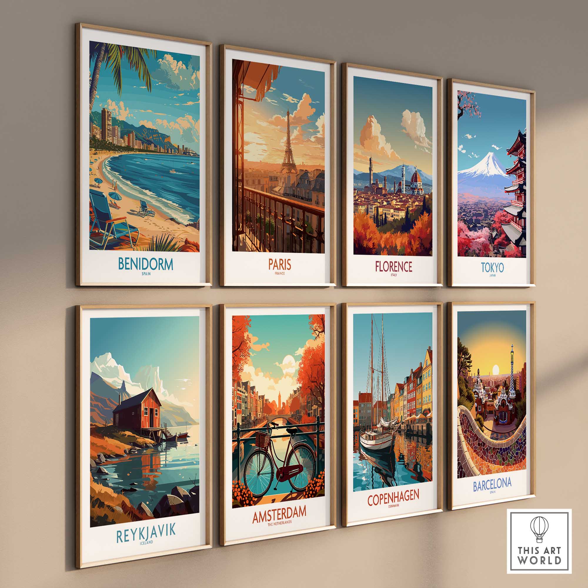 Benidorm Travel Poster-This Art World