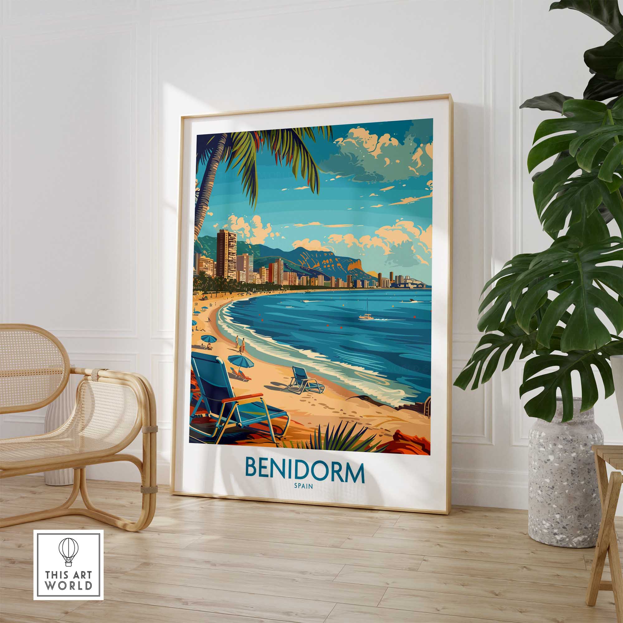 Benidorm Travel Poster-This Art World