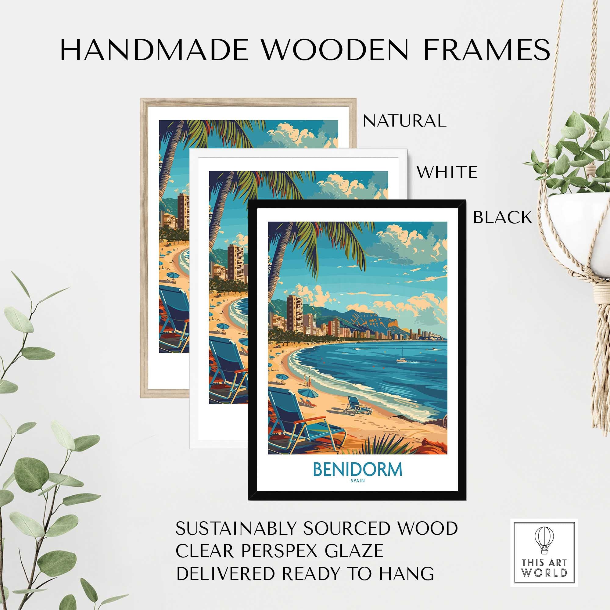 Benidorm Travel Poster-This Art World