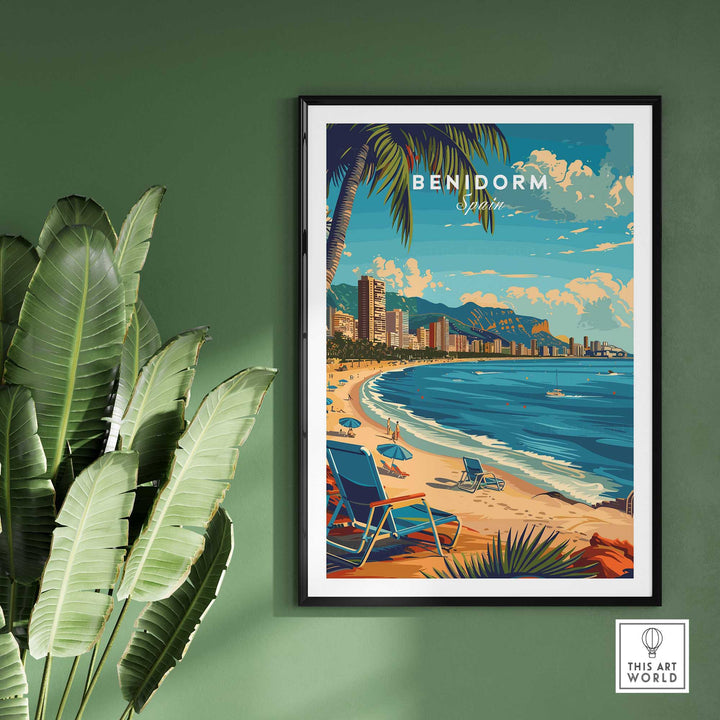 Benidorm Travel Print-This Art World