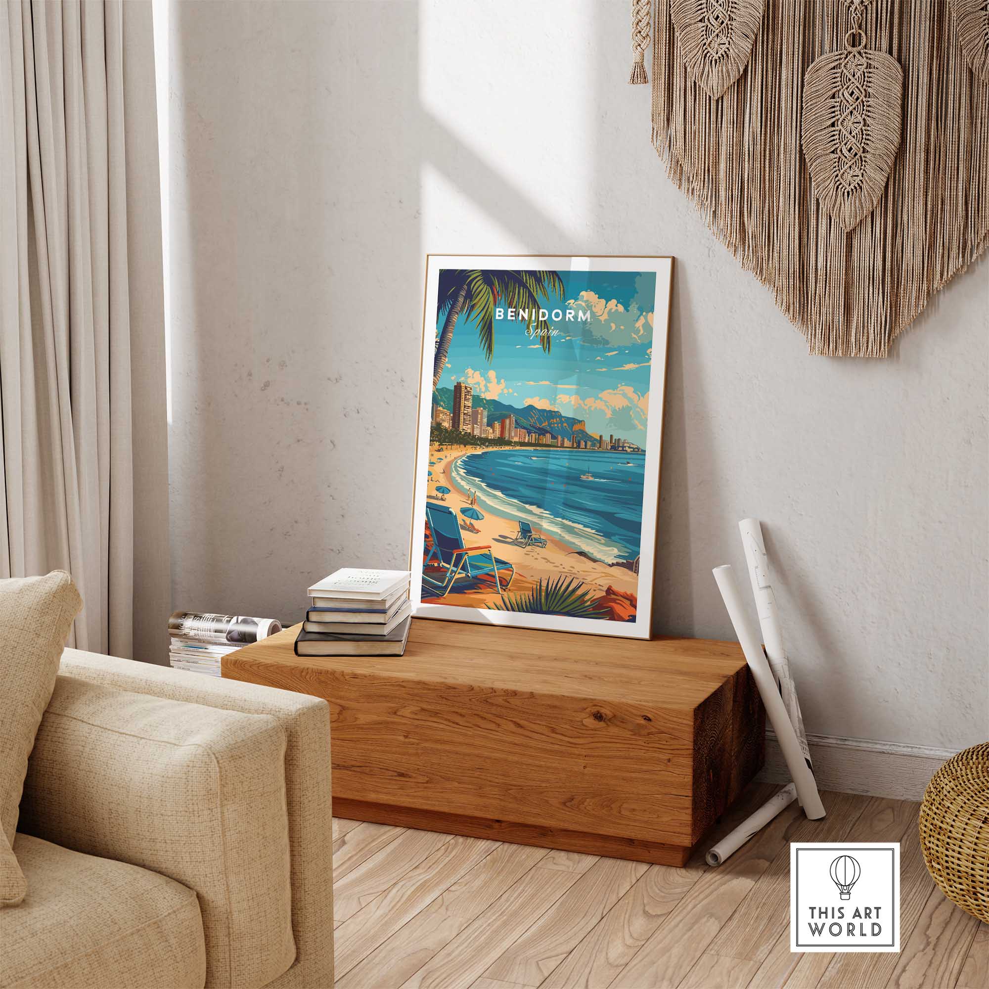 Benidorm Travel Print-This Art World