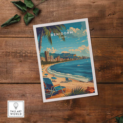 Benidorm Travel Print-This Art World