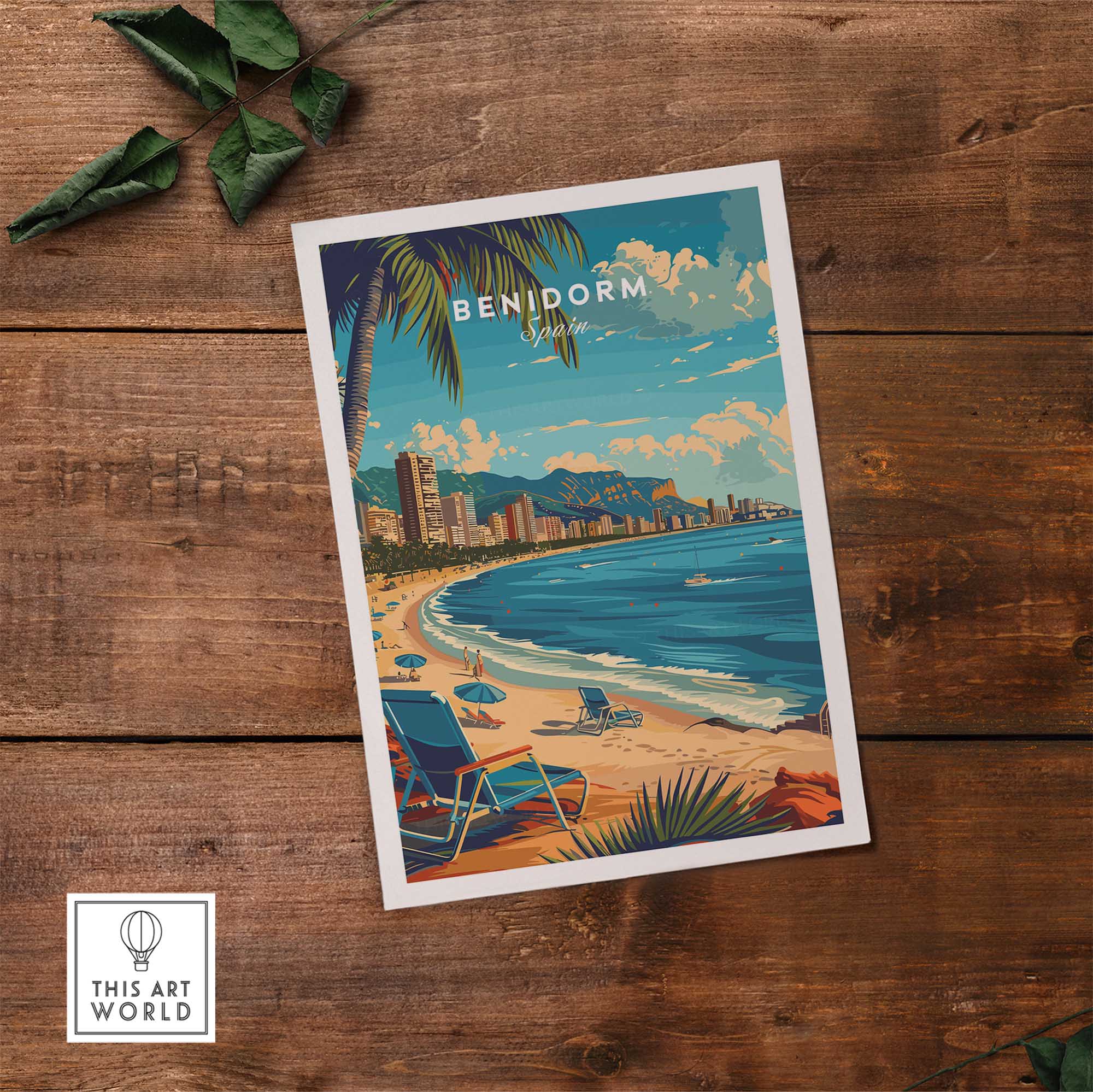 Benidorm Travel Print-This Art World