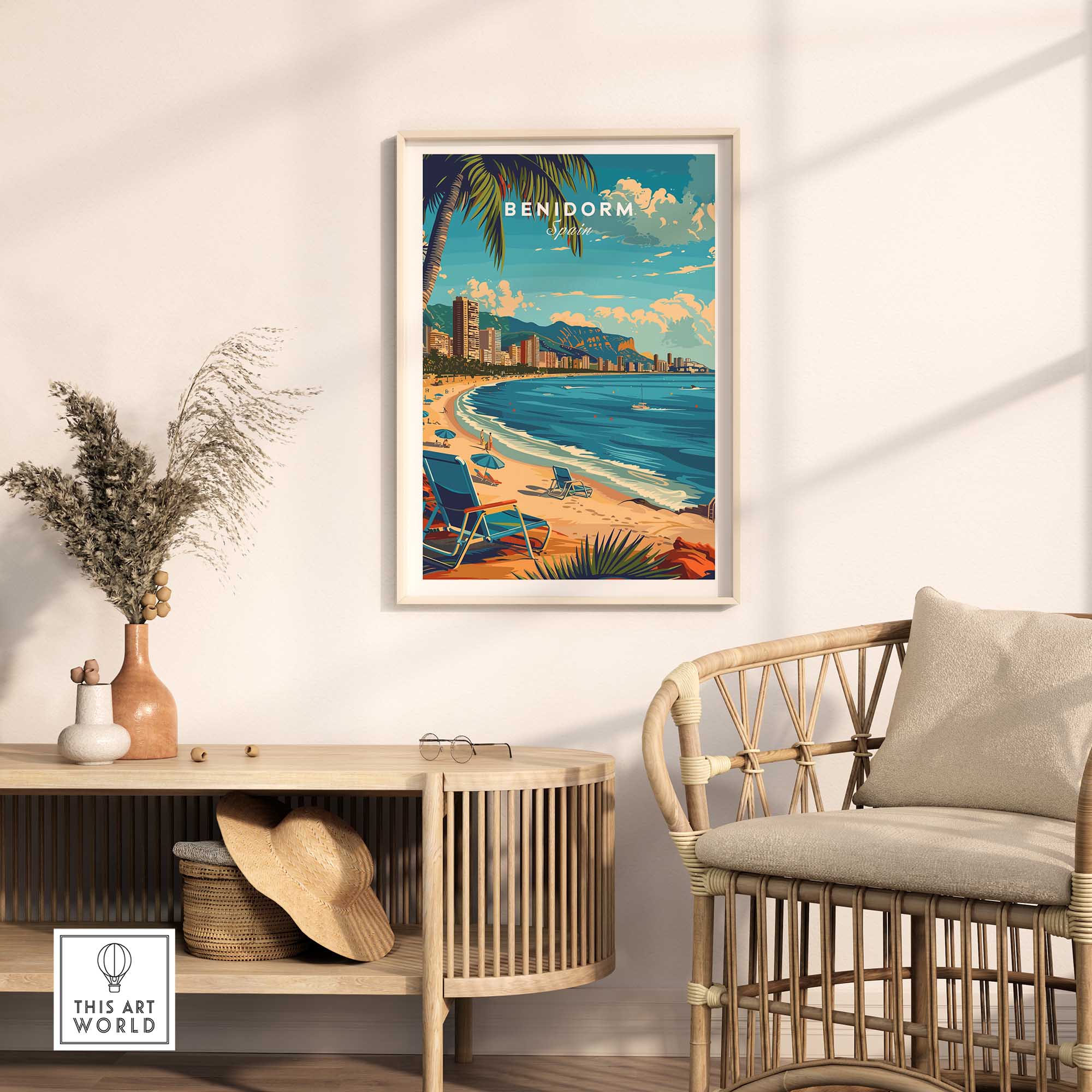 Benidorm Travel Print-This Art World