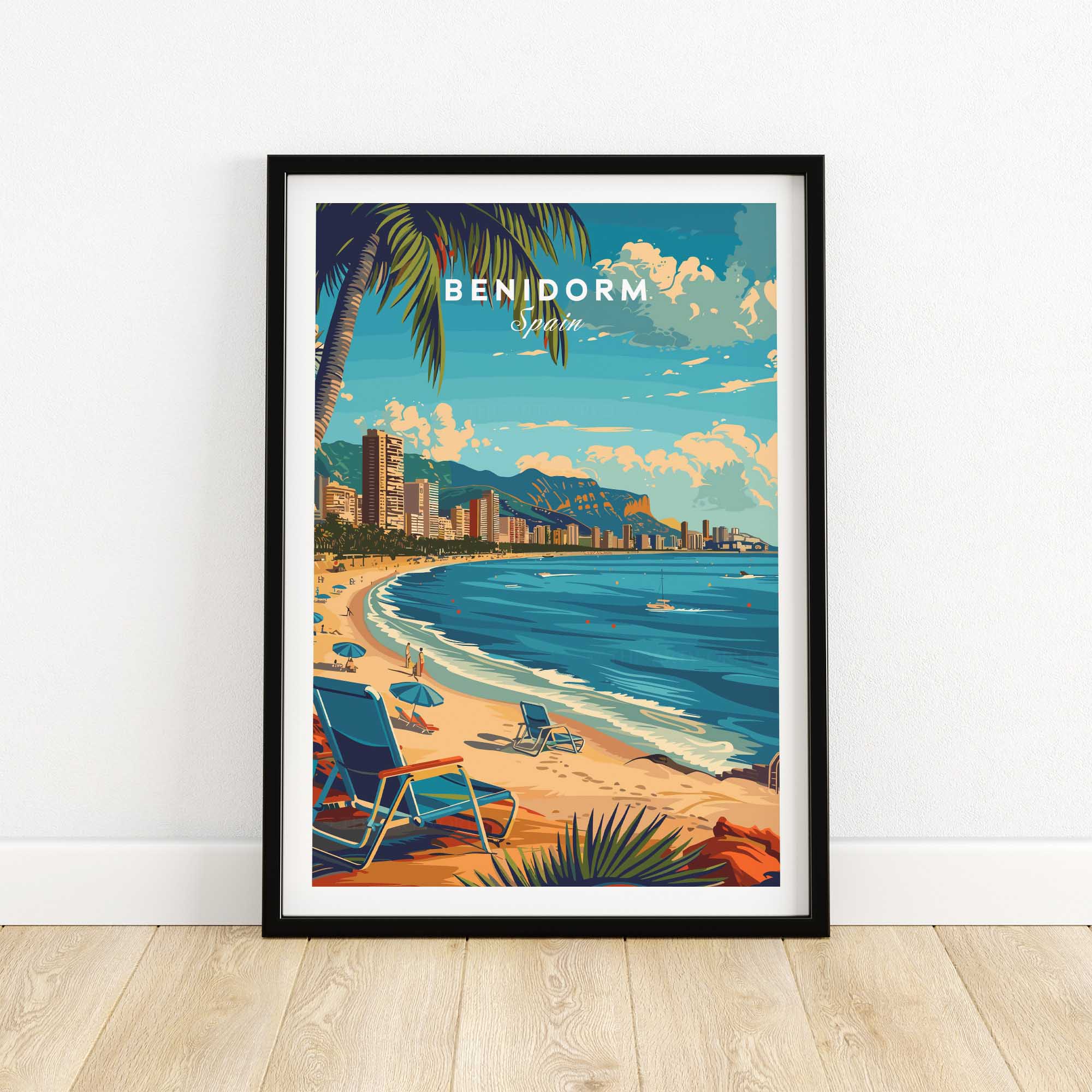 Benidorm Travel Print-This Art World