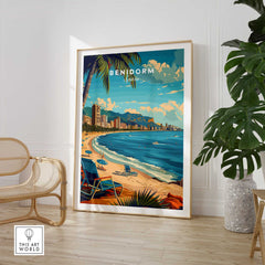 Benidorm Travel Print-This Art World