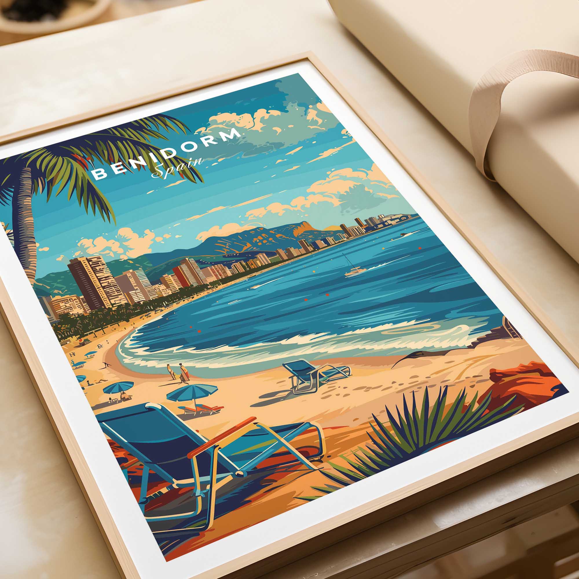 Benidorm Travel Print-This Art World