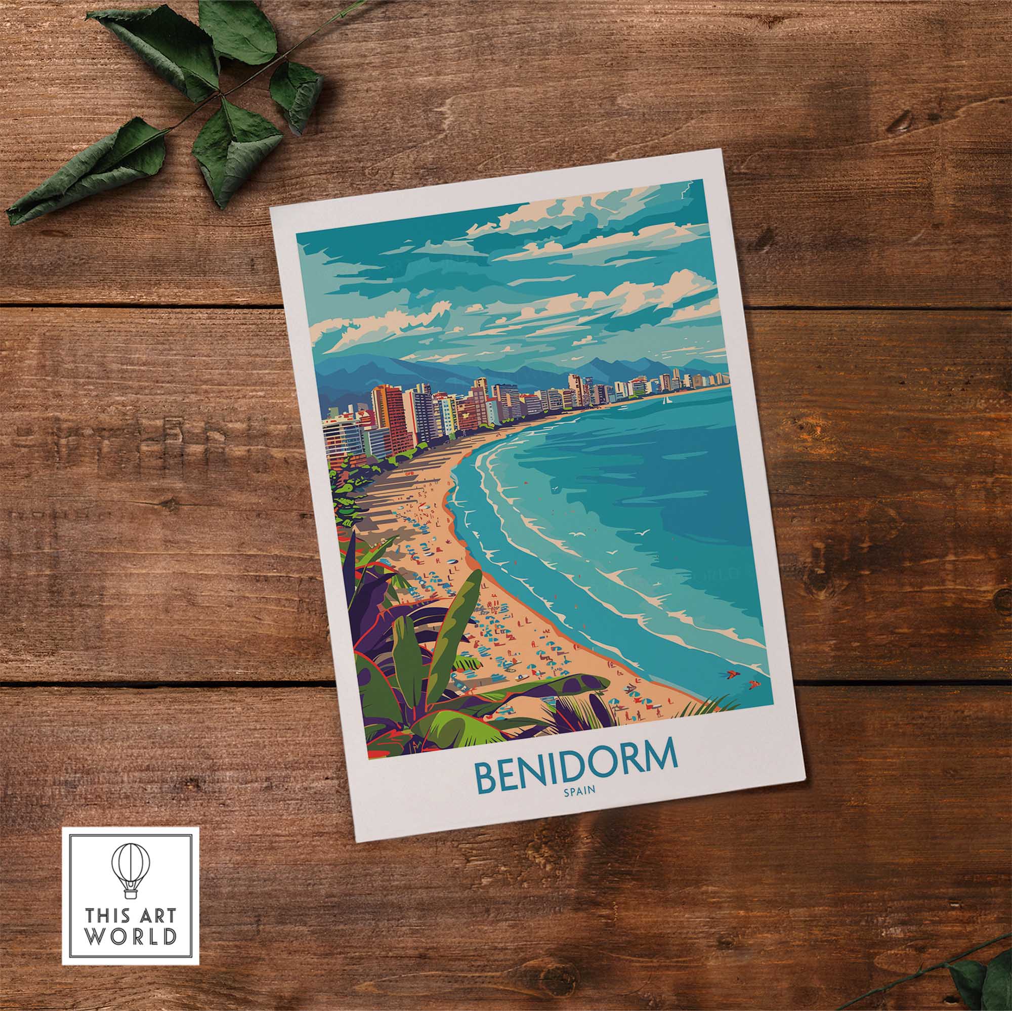 Benidorm Wall Art Print-This Art World