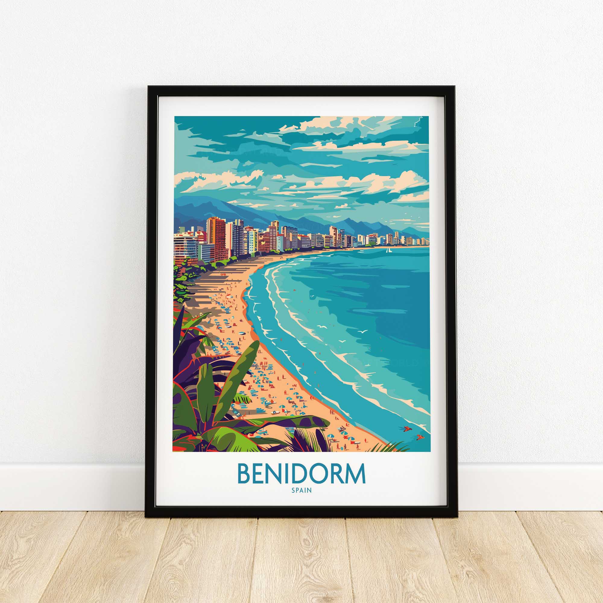 Benidorm Wall Art Print-This Art World