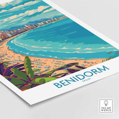 Benidorm Wall Art Print-This Art World