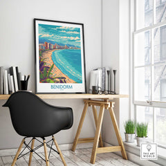 Benidorm Wall Art Print-This Art World