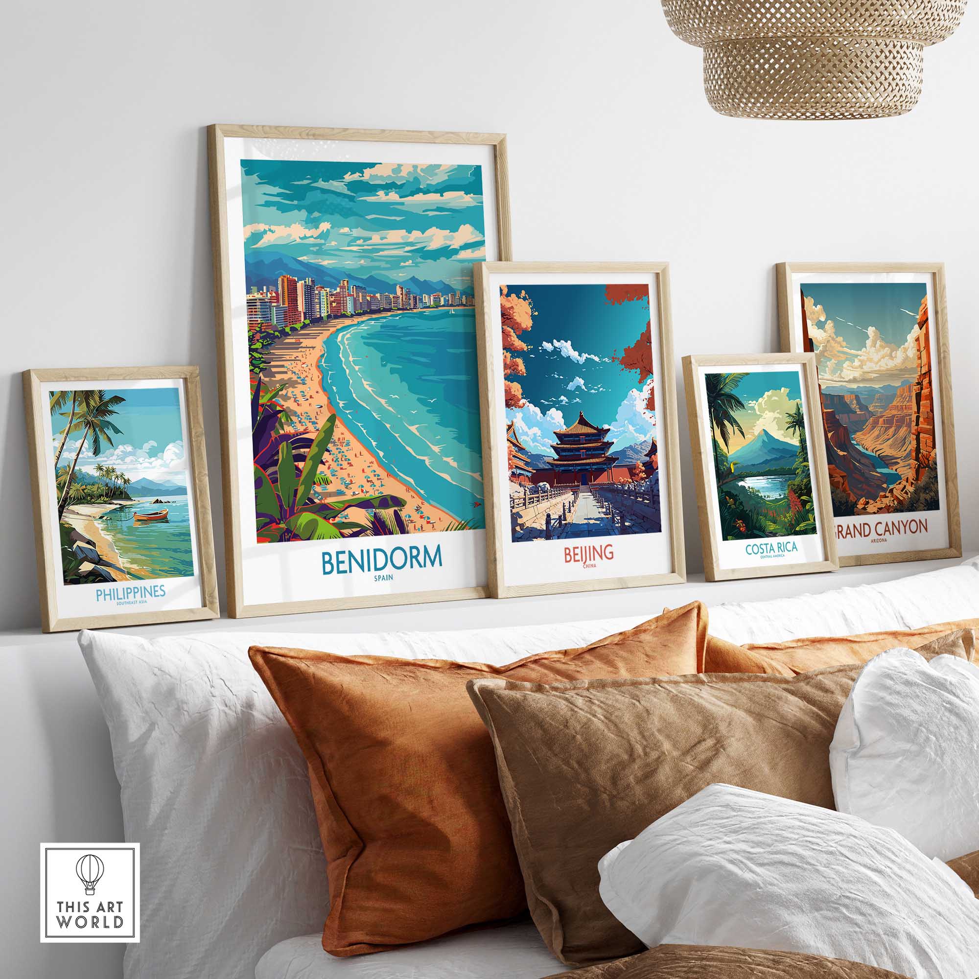 Benidorm Wall Art Print-This Art World