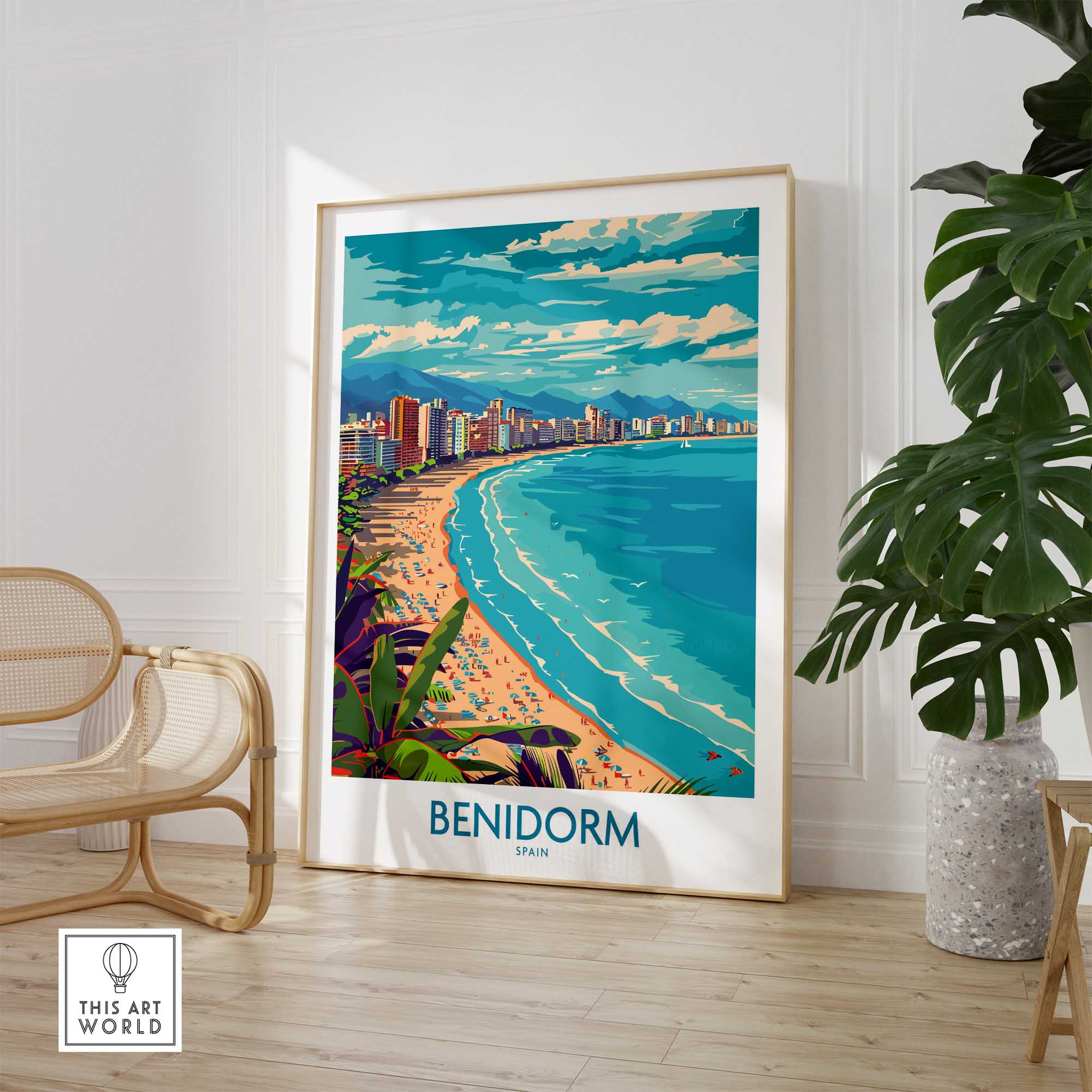 Benidorm Wall Art Print-This Art World