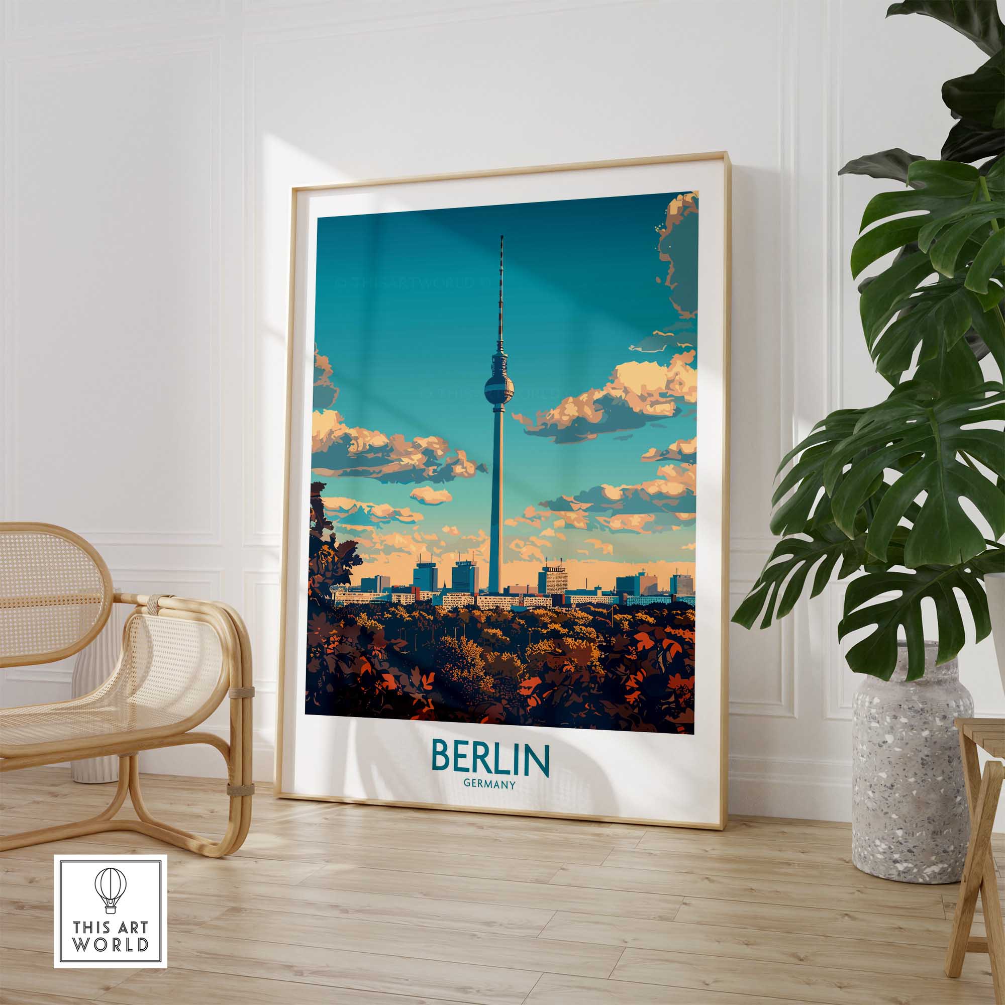 Berlin Travel Poster - Germany-This Art World
