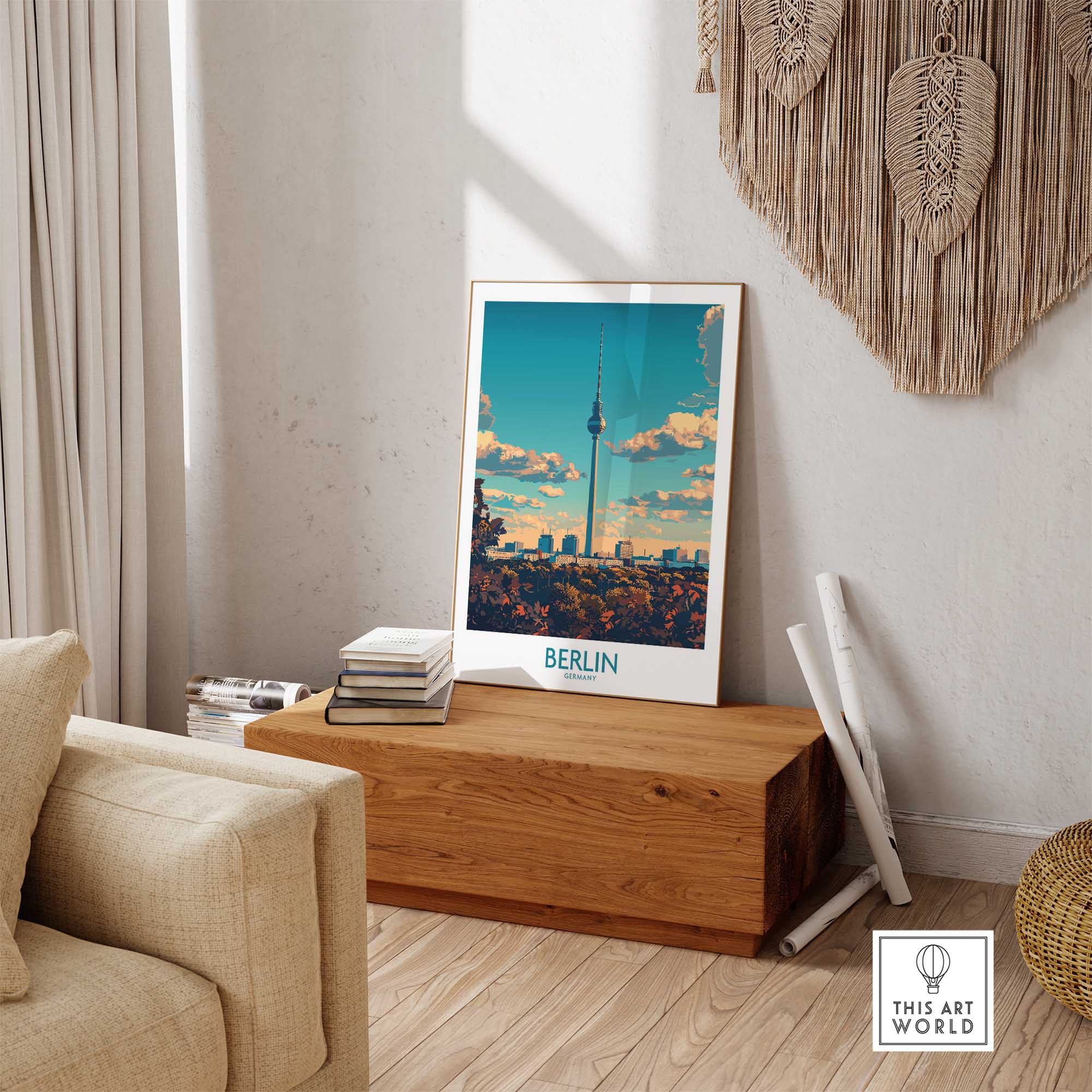 Berlin Travel Poster - Germany-This Art World