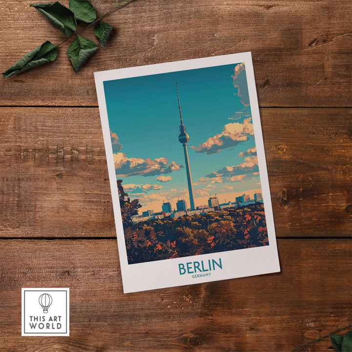 Berlin Travel Poster - Germany-This Art World