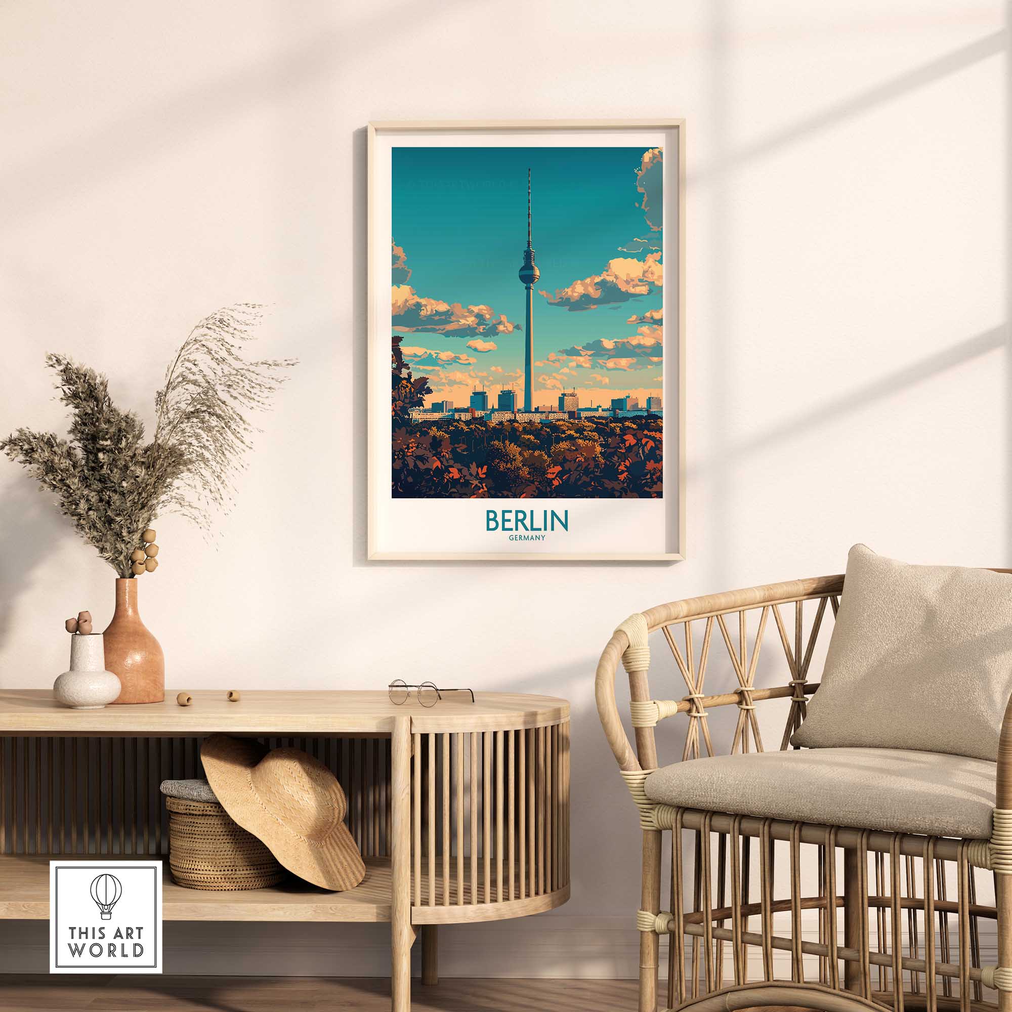 Berlin Travel Poster - Germany-This Art World
