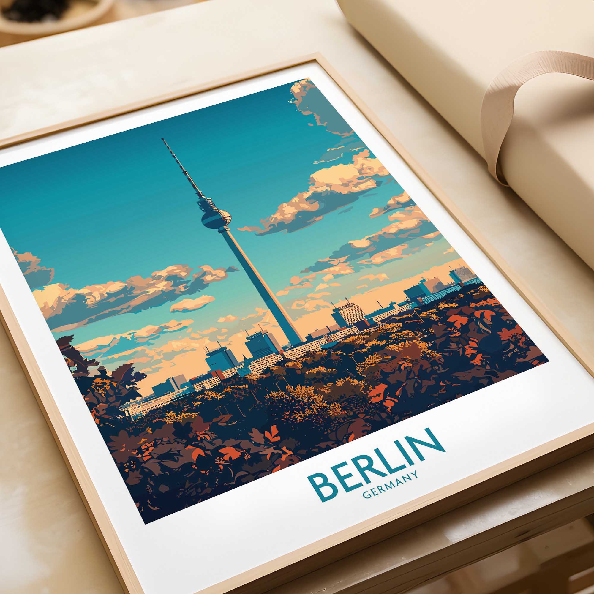 Berlin Travel Poster - Germany-This Art World