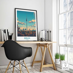 Berlin Travel Poster - Germany-This Art World