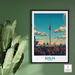 Berlin Travel Poster - Germany-This Art World