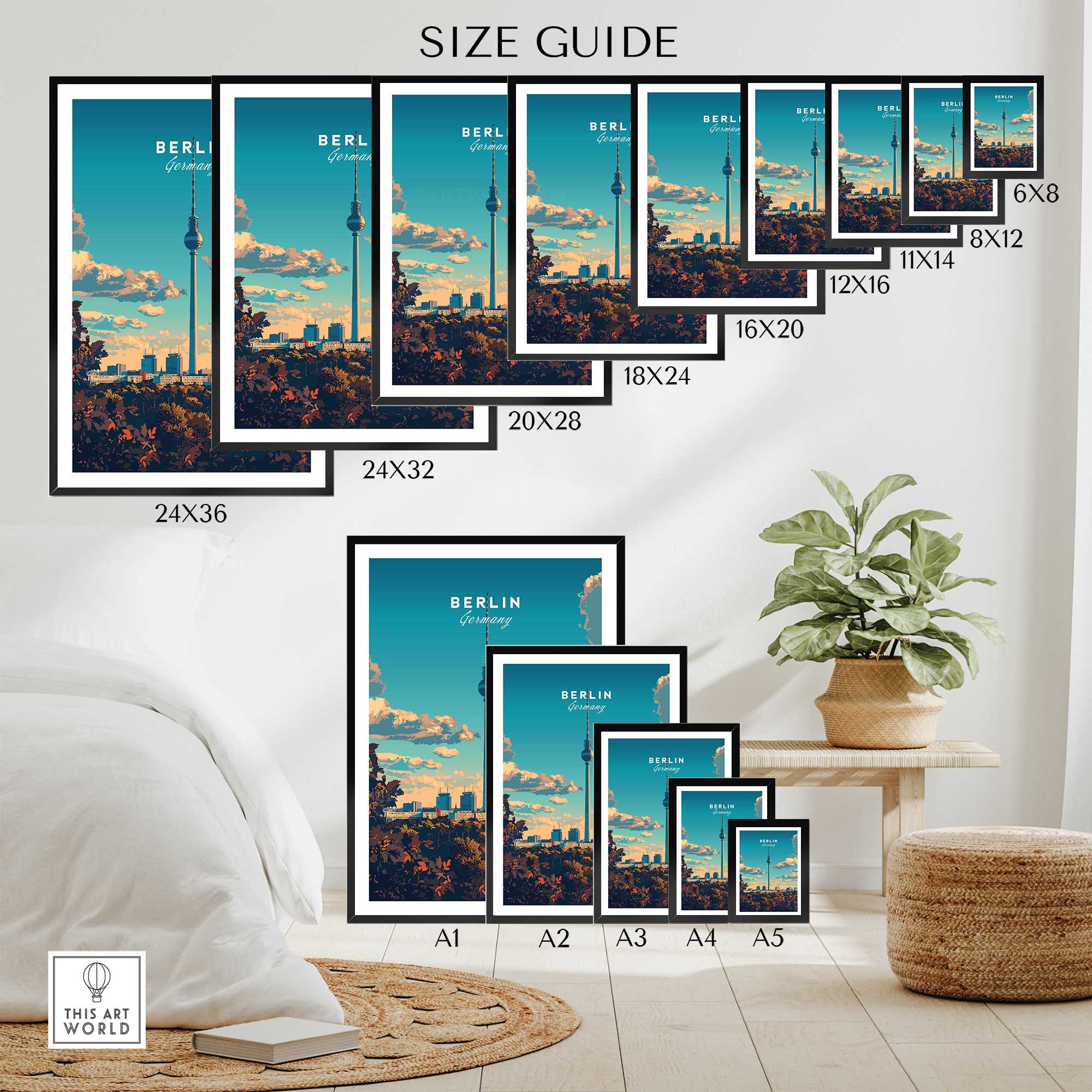 Berlin Wall Art Print - Germany Travel Poster-This Art World