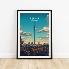 Berlin Wall Art Print - Germany Travel Poster-This Art World