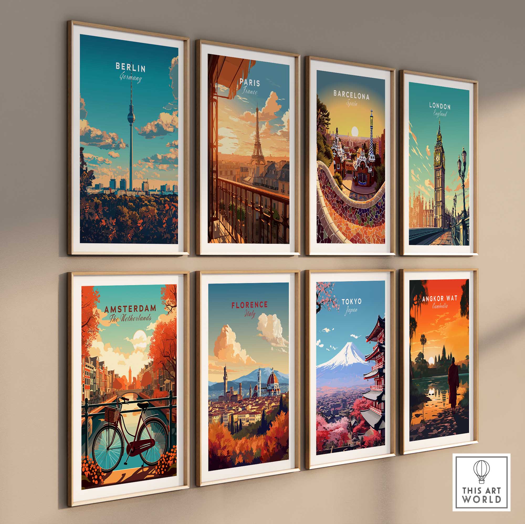 Berlin Wall Art Print - Germany Travel Poster-This Art World
