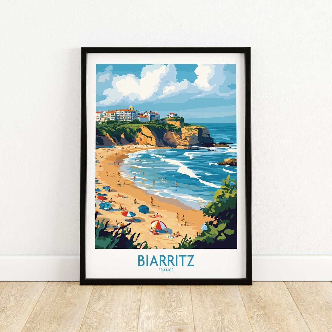 Biarritz Travel Poster