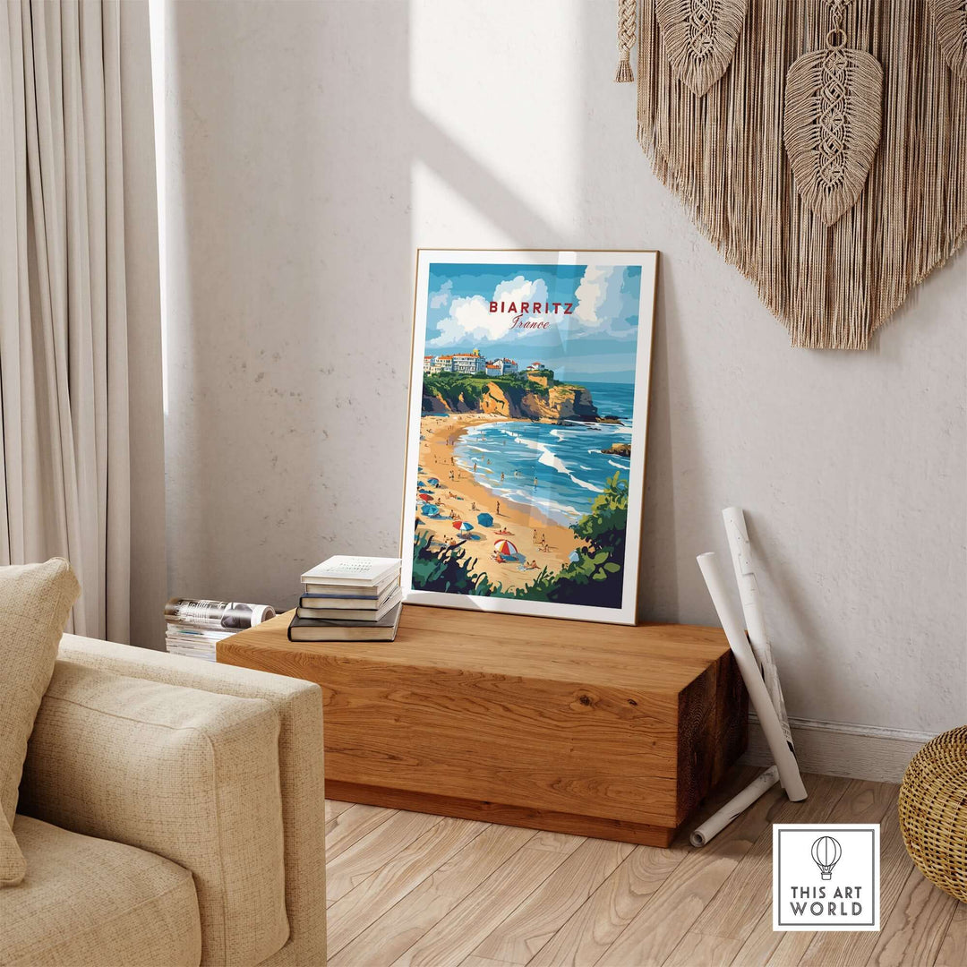 Biarritz Travel Print