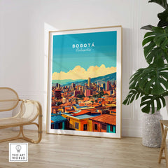 Bogota Print showcasing vibrant city colors and patterns, perfect for adding energy to home decor.