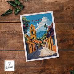 Bogota Print Colombia showcasing vibrant architecture and beautiful landscapes of Colombia