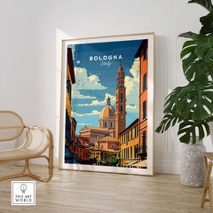 Bologna Travel Poster Italy