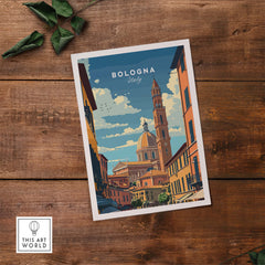 Bologna Travel Poster Italy