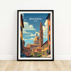 Bologna Travel Poster Italy