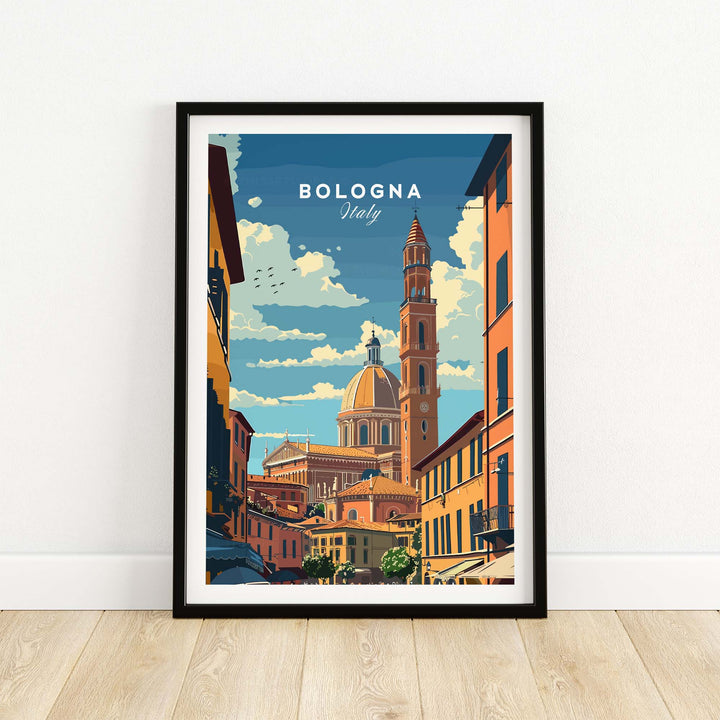 Bologna Travel Poster Italy