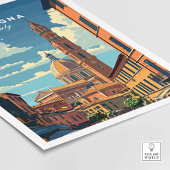 Bologna Travel Poster Italy