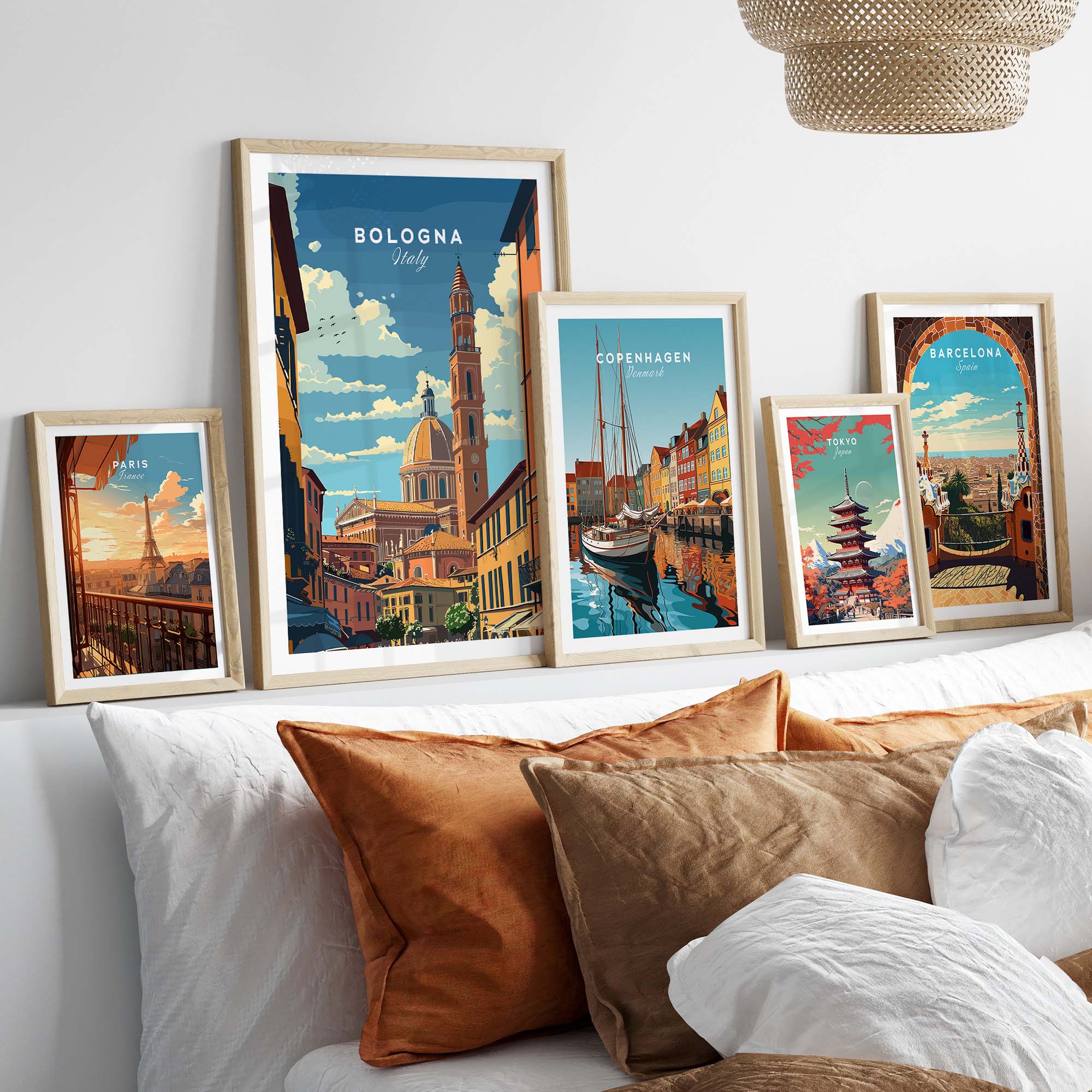 Bologna Travel Poster Italy