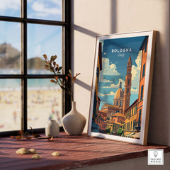 Bologna Travel Poster Italy