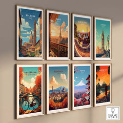 Bologna Travel Poster Italy
