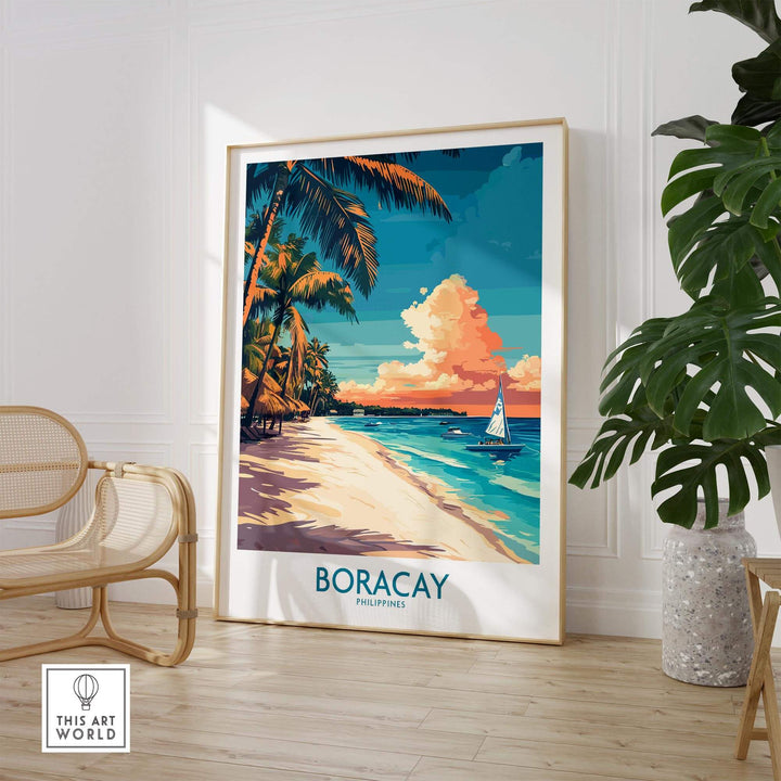 Boracay Travel Poster