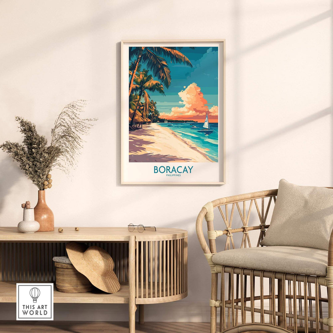 Boracay Travel Poster