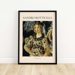Botticelli Primavera Detail Flora Art Print Renaissance Allegory Spring Poster featuring Flora in a floral gown.