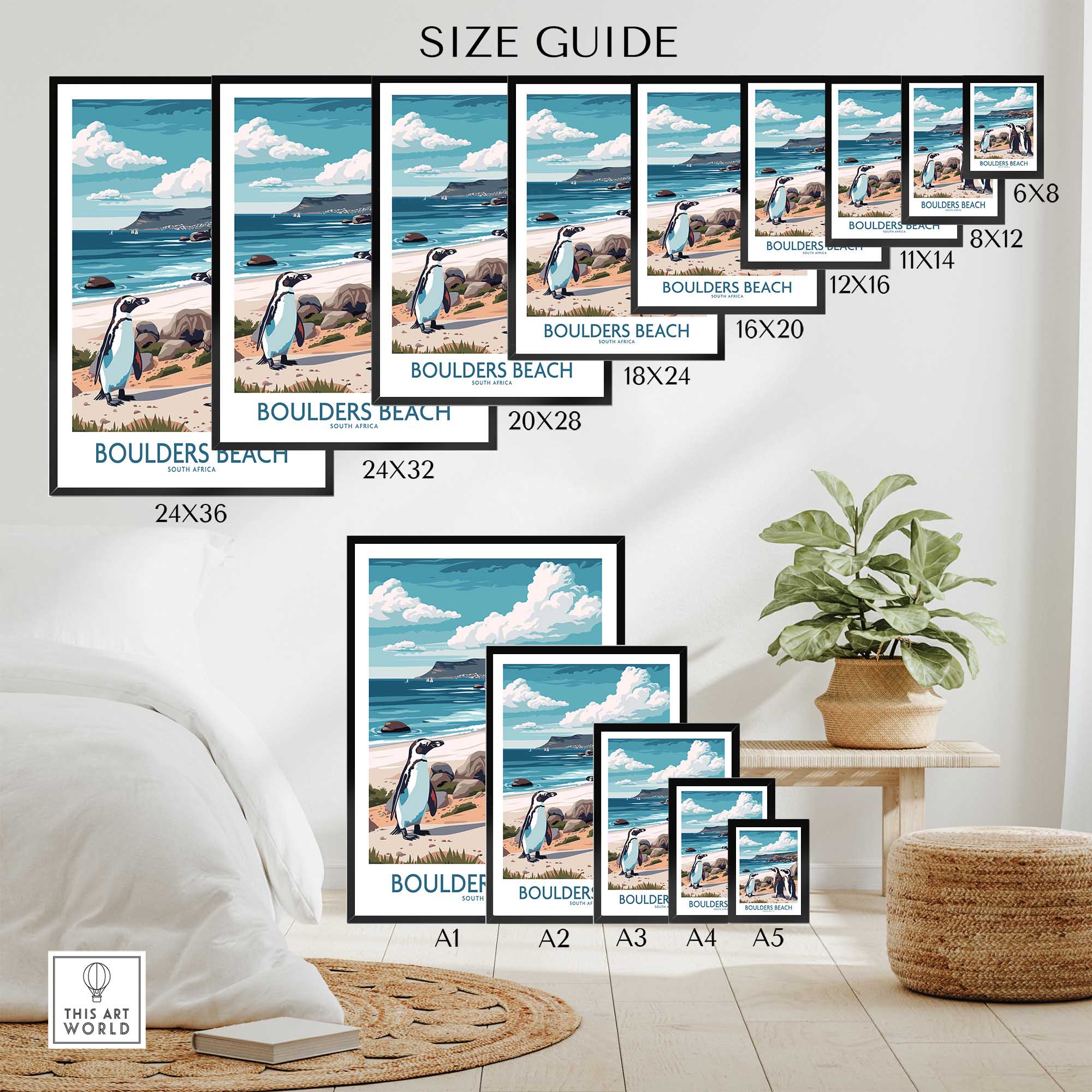 Boulders Beach Poster-This Art World