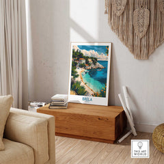 Brela Travel Poster - Croatia-This Art World