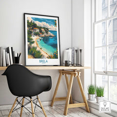 Brela Travel Poster - Croatia-This Art World
