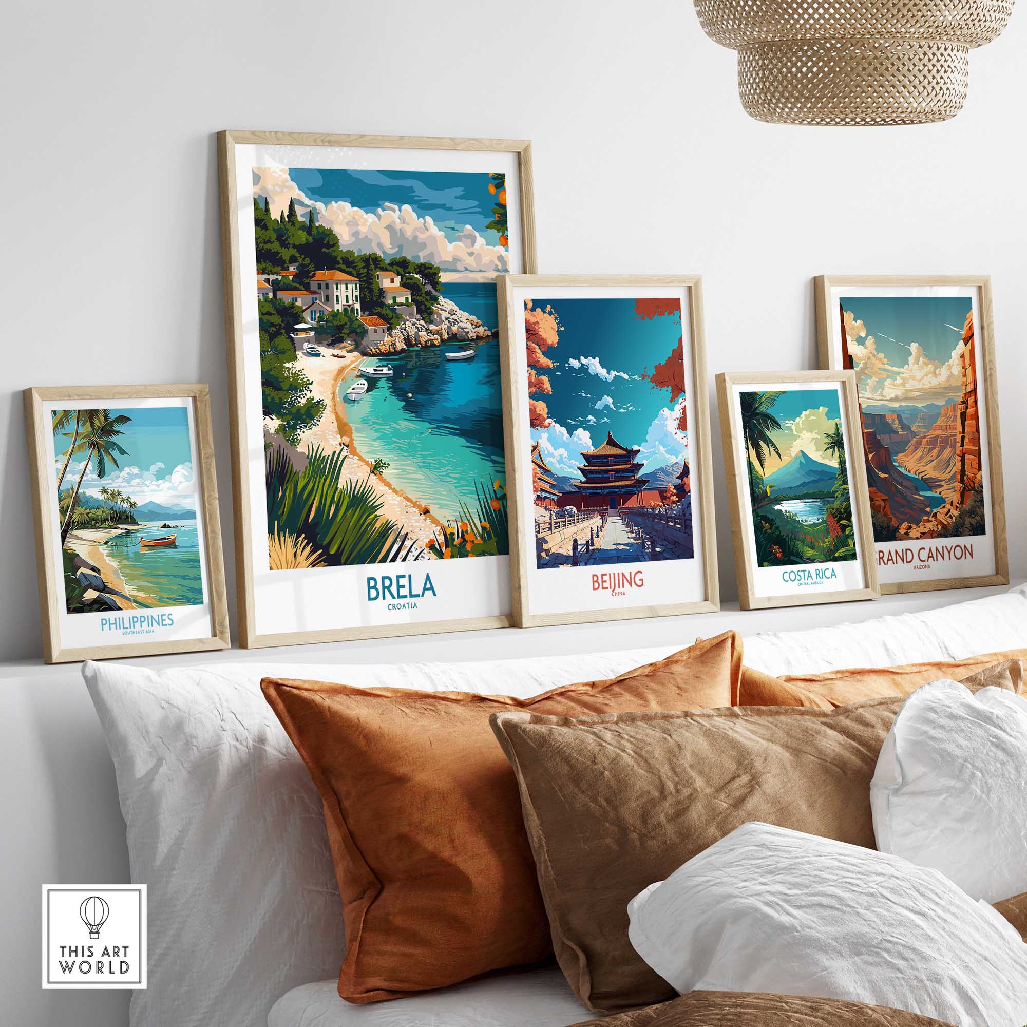 Brela Travel Poster - Croatia-This Art World